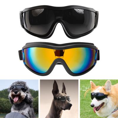 Dog Sunglasses UV Protection Windproof Dog Goggles with Adjustable Strap Outdoor Small