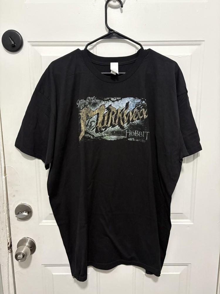 The Hobbit Mirkwood Shirt Mens 2XL Black Desolation Of Smaug Graphic Tee Alstyle Unisex T-Shirt M