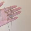 Elegant Zircon Bow Pearl Necklace for Women - Versatile, Fashionable Clavicle Chain with a Niche Design