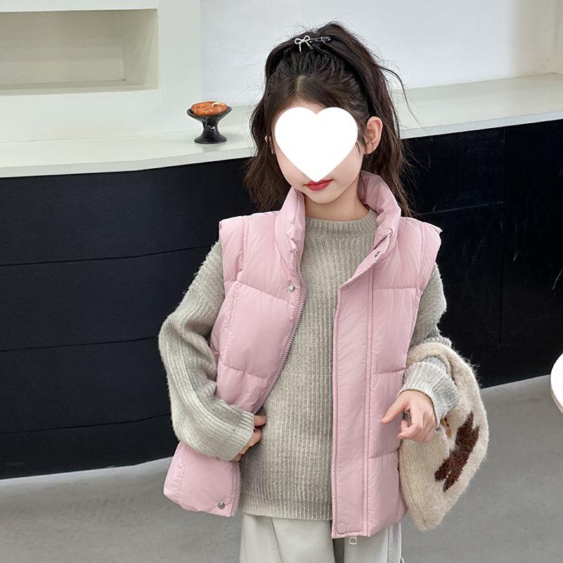 2025 Kids Warm Autumn/Winter Vest - Lightweight Pearl Cotton, Versatile Casual Outfit for Girls and Boys