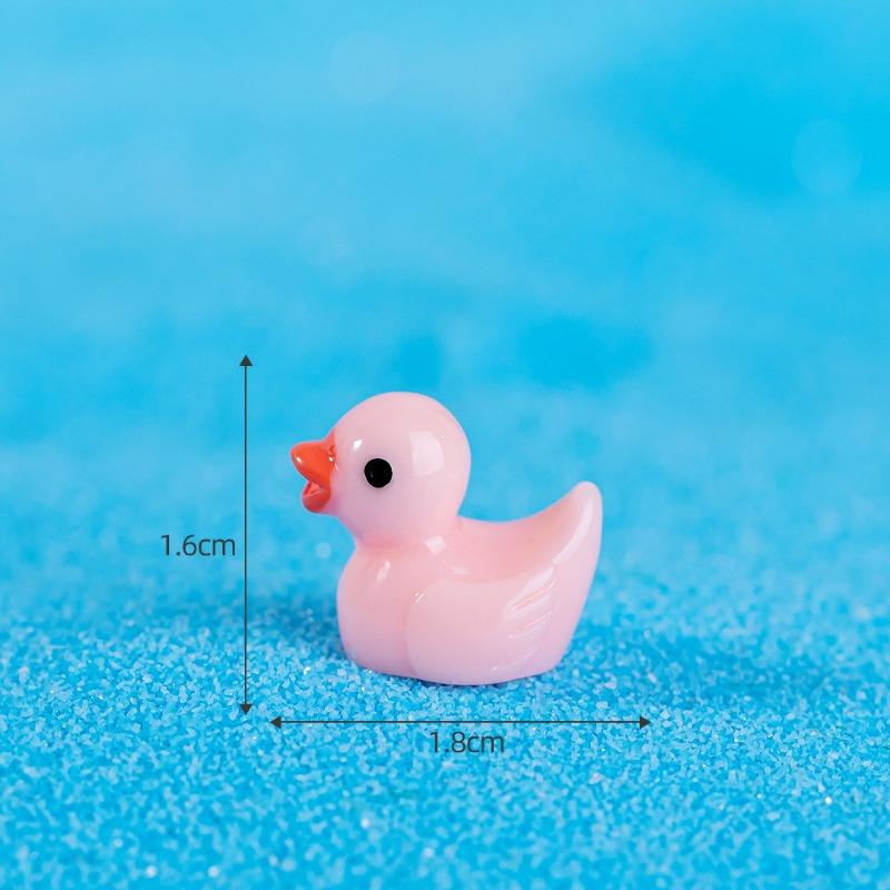 Little Yellow Duck Figurines Moss Micro-landscapesMiniature Ornaments Decorative Accessories Resin Handicrafts