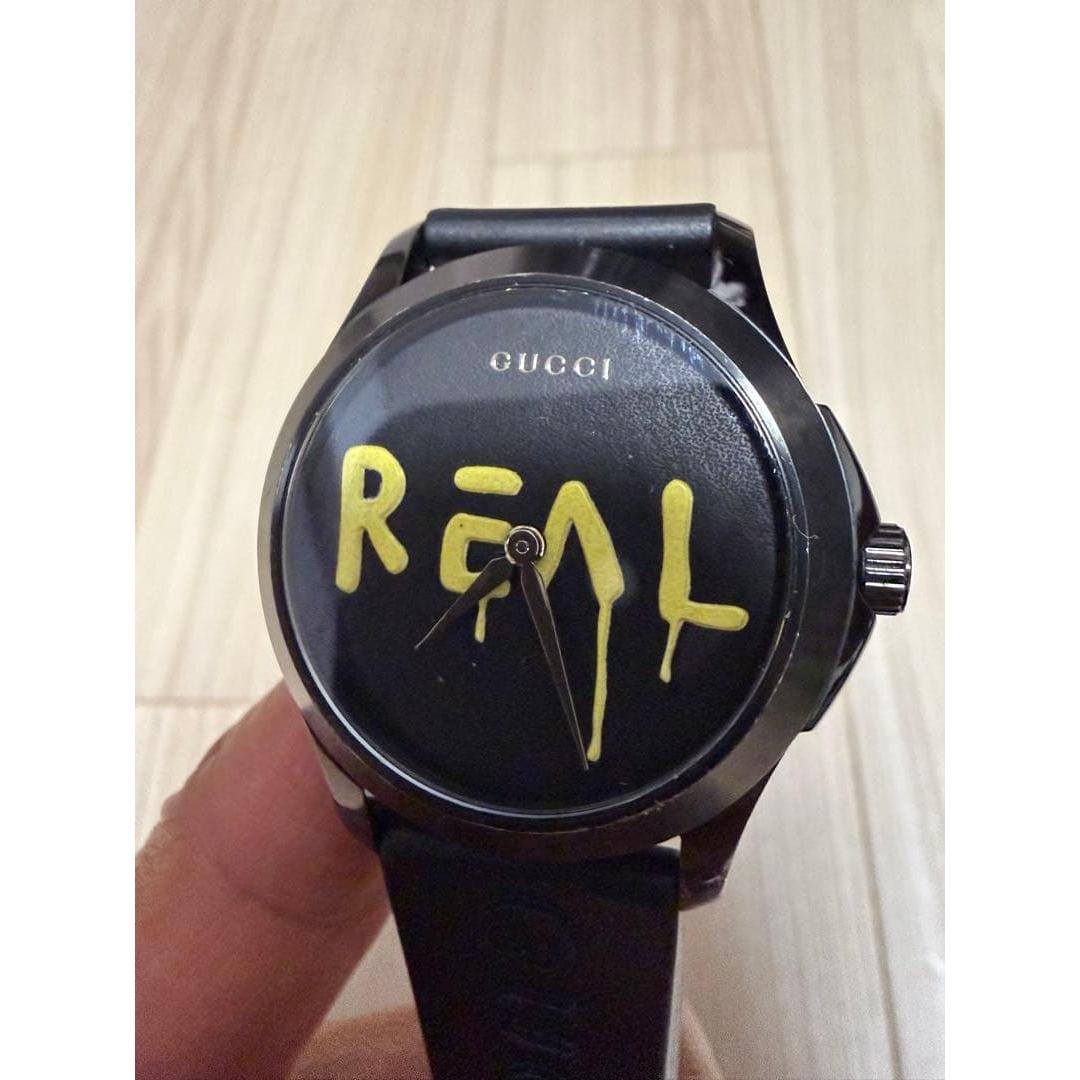 Used GUCCI watch REAL quartz black