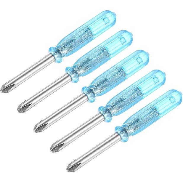 uxcell Mini Phillips Screwdriver, 1.6mm Cross Head 45mm Length for Small Appliances Repair, 5 Pcs