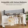 Space Saving Hangers Thicken Folding Shoes Storage Rack Adjustable Retractable Clothes Dryer for Laundry Room Organization