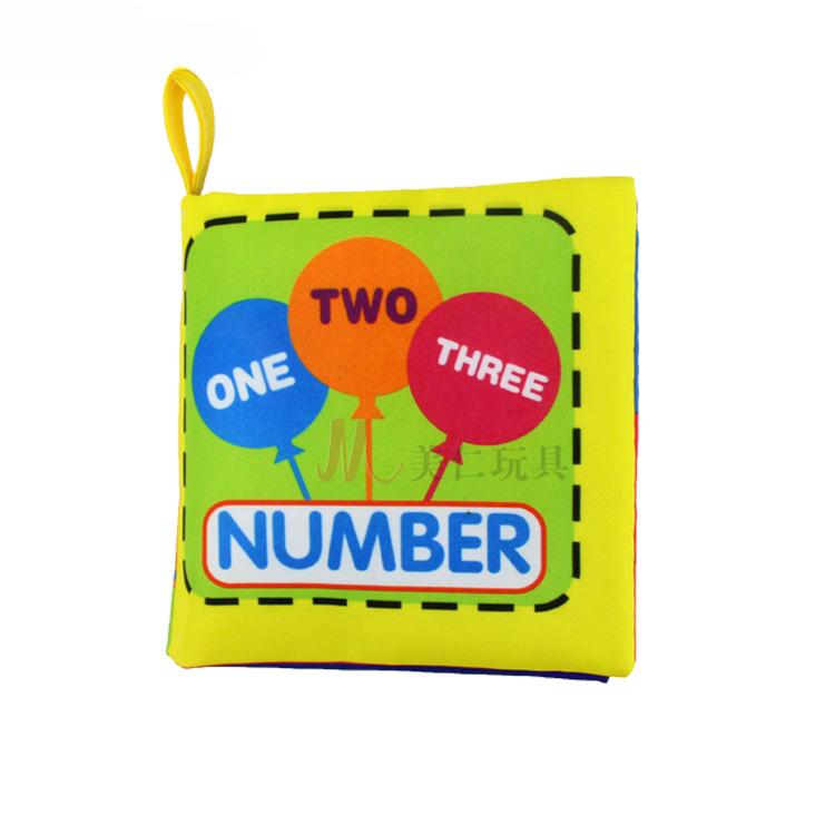 Baby Weiches Stoffbuch 0-36M Lernspielzeug Interaktives Eltern-Kind Montessori Marionette Pädagogisches Spielzeug für Jungen Mädchen Kinder Geschenk