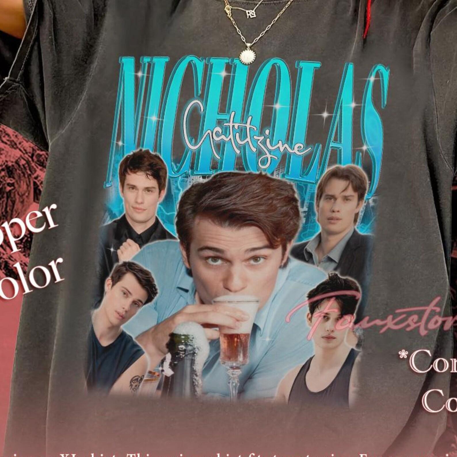 Nicholas Galitzine Graphic Tee: Vintage Style Comfort Colors Shirt 2XL