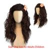 Jasmine Dress Up Wig Little Mermaid Head Cover Wig Hairpiece  for Adults Children