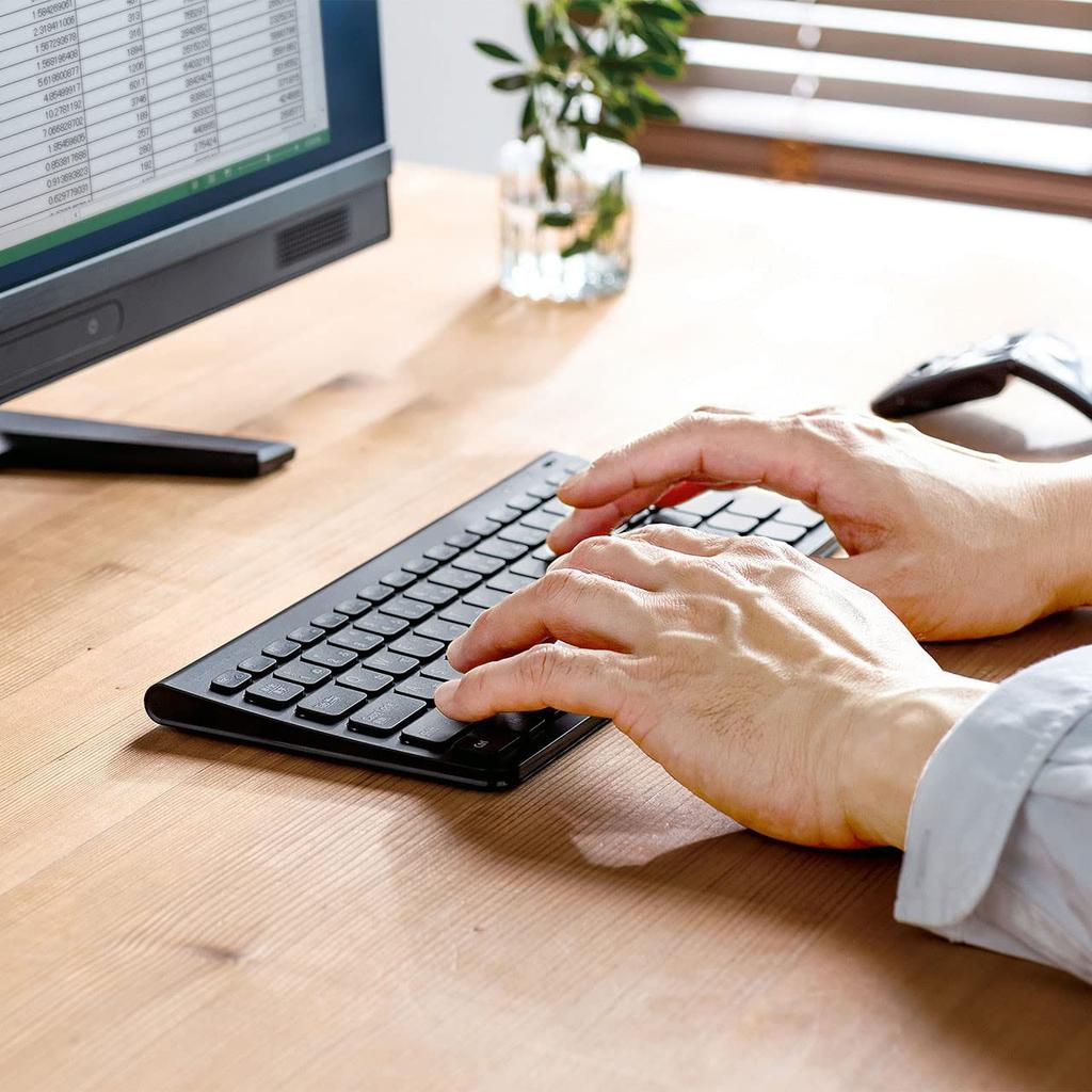 SANWA SUPPLY Wireless Slim Keyboard SKB-WL32BK