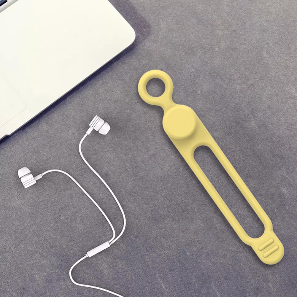 10pcs Silicone Cable Ties Set Elastic Reusable Cord Organizer Multi-function Wire Clip Bandage Cable Wire Storage Harness Strap