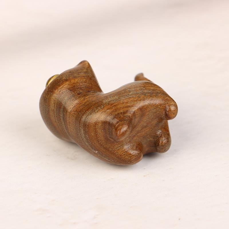 Büyüleyici Ahşap Yavru Kedi Figürini - Ev İçin El Yapımı Kedi Dekoru, Mükemmel Hediye Fikri Kedi Figürini Kedi Aksesuarları