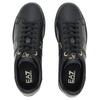 Emporio Armani EA7 Leather Round Toe Lace-Up Low-Top Sneakers Unisex sneakers Black 7X000332AF10848MZ177