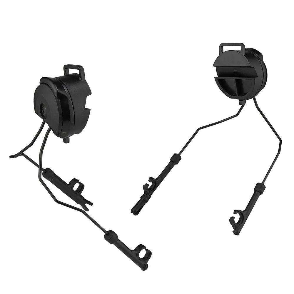 Pair Tactical Military Headset Helmet Adapter Left & Right Side ARC Rail Adapter