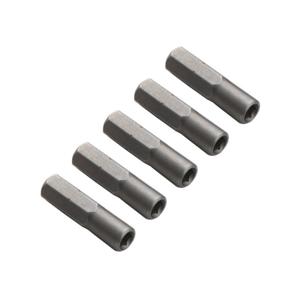 5Pieces Hex Bit Adapter Set Magnetic 1/4Inch To 4mm Precision Socket Shank for Screwdriver and Drill Tools