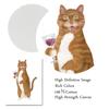 Schwarze Katze, Verbrecherfoto, Wandkunst, Leinwand, Poster, Orange Tabby, Wein trinkend, Drucke, Gemälde, Badezimmer, Zimmer, dekorative Toilettenbilder