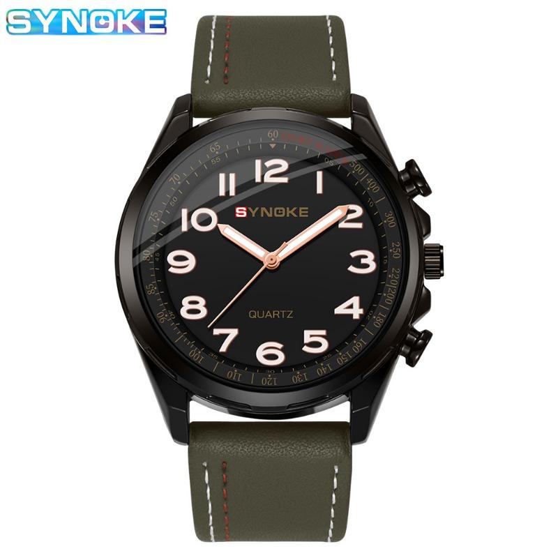 Top Brand New Men's Watch Sports Business Casual Multi-Scene Digital Dial Quartz Watch Belt Watch