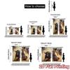 2pcs, 2D FLAT PRINTING Curtains (Without Rod) Bull Rider Elegance(1) Popular Creative Curtains Versatile Fabric Curtains Thermal