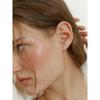 [Silver] The Pure Earrings - White