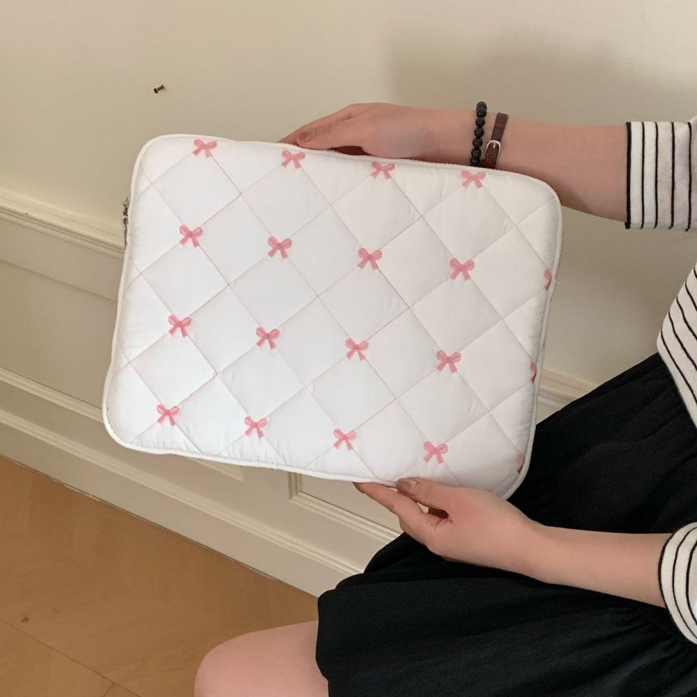 Shockproof Tablet Sleeve Case Soft Laptop Bag Portable Bow Laptop Sleeve  Travel