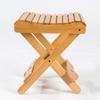 Log Color Folding Stool Square Shape Small Stool Stable Portable Seat  Camping Activity