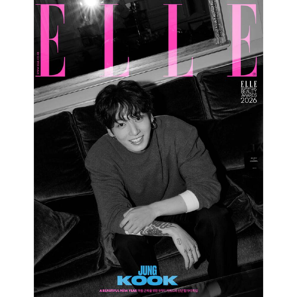 Revista ELLE Ianuarie 2026 Copertă BTS Jung Kook