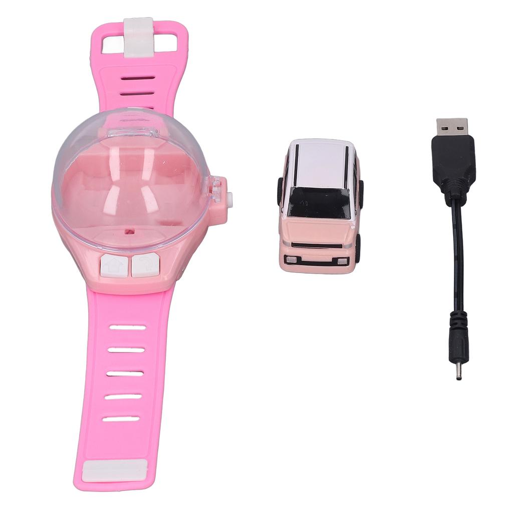Mini Remote Control Car Watch Toys Detachable USB Charging Wrist Racing Car Watch for Boys and