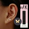 Wbl Flutter Butterfly Blood Therapy Ear Needle Jewel Patch  2colors 