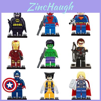 Superhero Minifigures Building Blocks Toy Includes Iron Man Captain America Wolverine And More!
