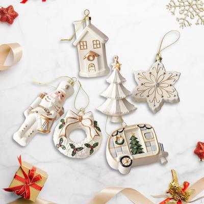 6x Christmas Hanging Decorations Pendant Home Decor Collection Ornament Photo Props for Door
