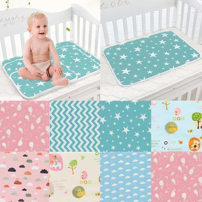 Washable Waterproof Cotton Changing Mat Cartoon Paradise Print Diaper Changing Pad Baby Supplies