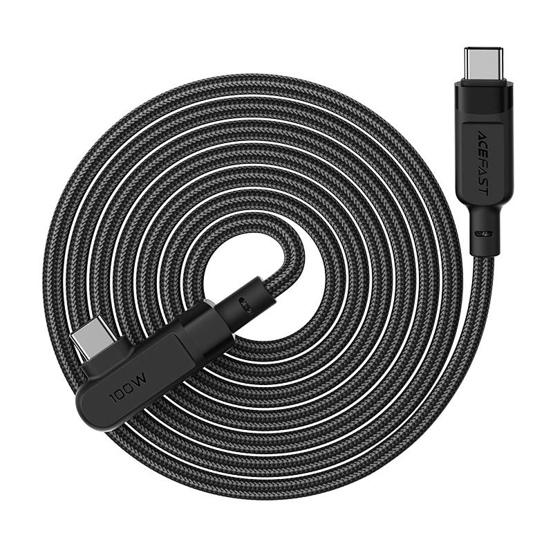 Kabel Acefast C5-03 Black Usb-C - Usb-C Pd Qc 100W 5A 480Mb/S 2M - Czarny