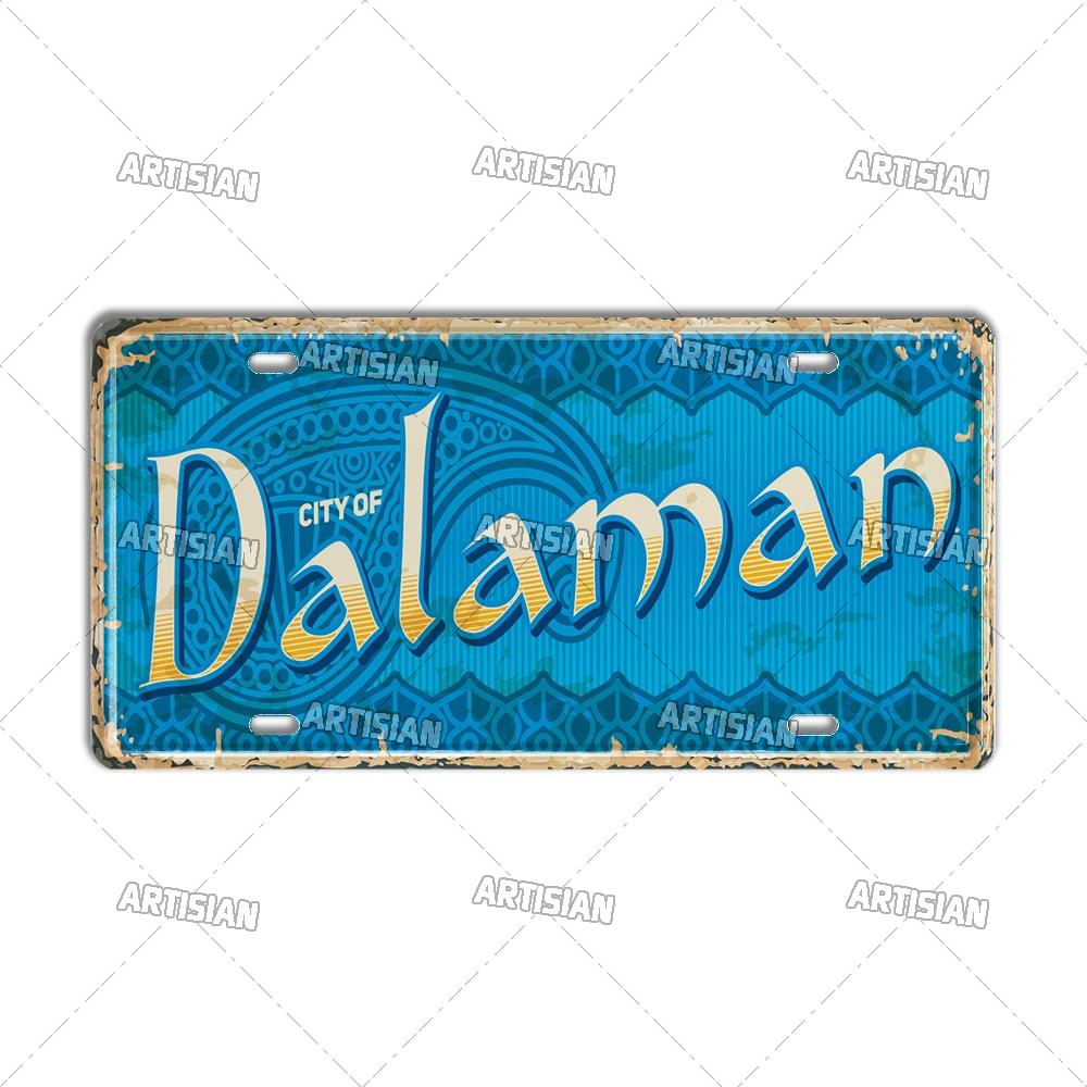 TURKEY Landmark License Plate Turkiye City Decorative Vehicle Plate Metal Tin Plaque Wall Decor Garage Bar Pub Club