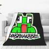 Unspeak Flannel Blanket Quality Warm Soft Frog Face Funny Bedding Throws Winter Travel Office Living Room Novelty Bedspread