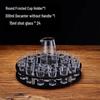 Retro Frosted Acrylic Shot Glass Holder