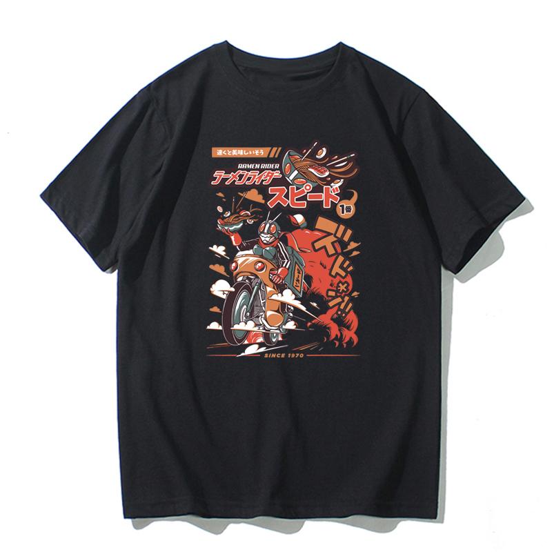 

New arrival Japanese animationr Kamen Rider cotton T-shirt Vintage print Tees summer kids and adults Short-sleeved top S