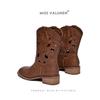 Missvalunen Miss Warren summer new hollow western cowboy boots hollow western short boots