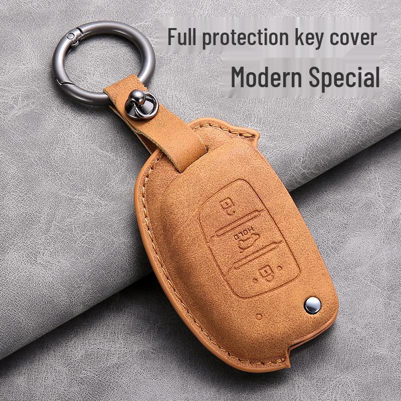 Versatile Modern Elantra & Verna Folding Key Sheepskin Shell for 16 Models