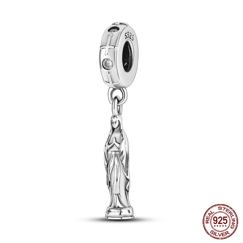 Copper Nossa Senhora Aparecida Dangle Charms Beads Fit Qikaola Original Bracelets Diy Jewelry Making For Women