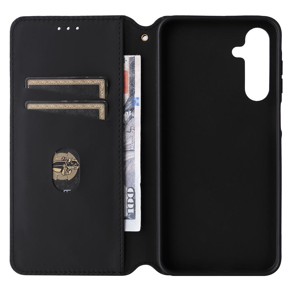 For Samsung Galaxy A16 5G/A16 4G Wallet Case Rhombus Imprinted Leather Phone Cover