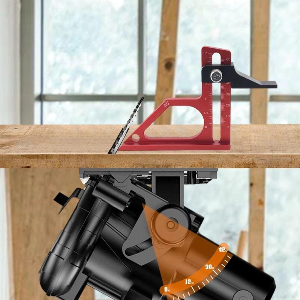 Inch Scale Adjustable Table Depth Gauge Aluminum Alloy Height Lock Height Measuring Gauge Measuring Tool 0-60mm