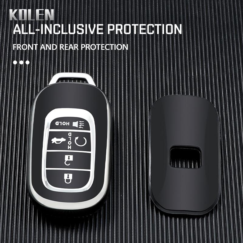 Fashion Tpu Car Remote Key Case Cover Shell Fob Holder For Honda  Accord Civic Pilot Freed 5 Button Key Protect Accessories