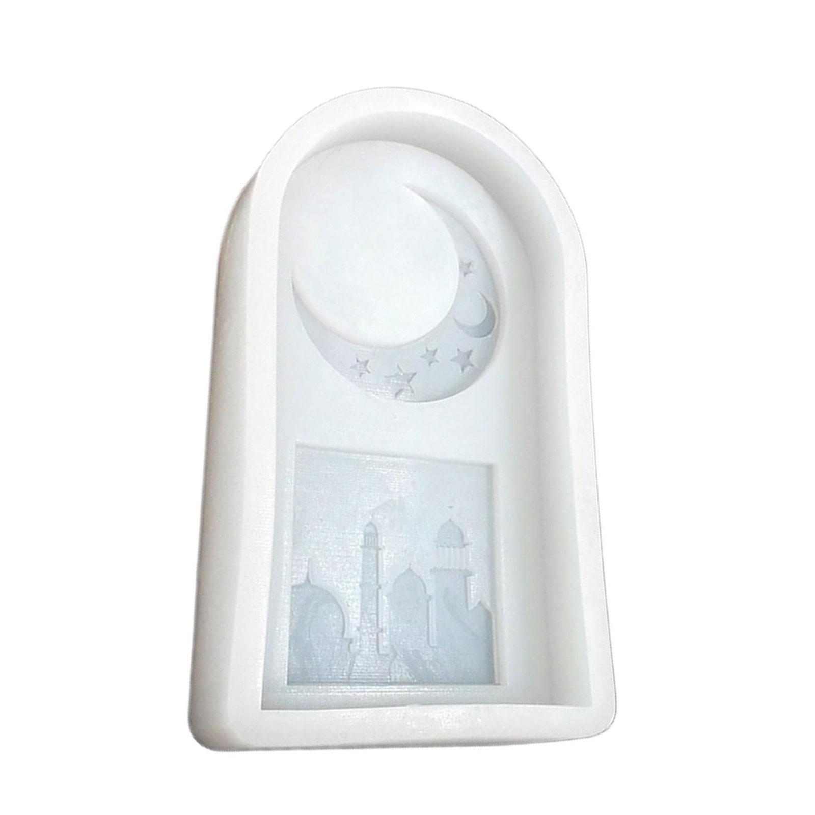 

Форма для силиконовой помадки с узором «Лунный замок» Форма для ароматизированной свечи Украшение стола Форма из эпоксидной смолы с антипригарным покрытием C