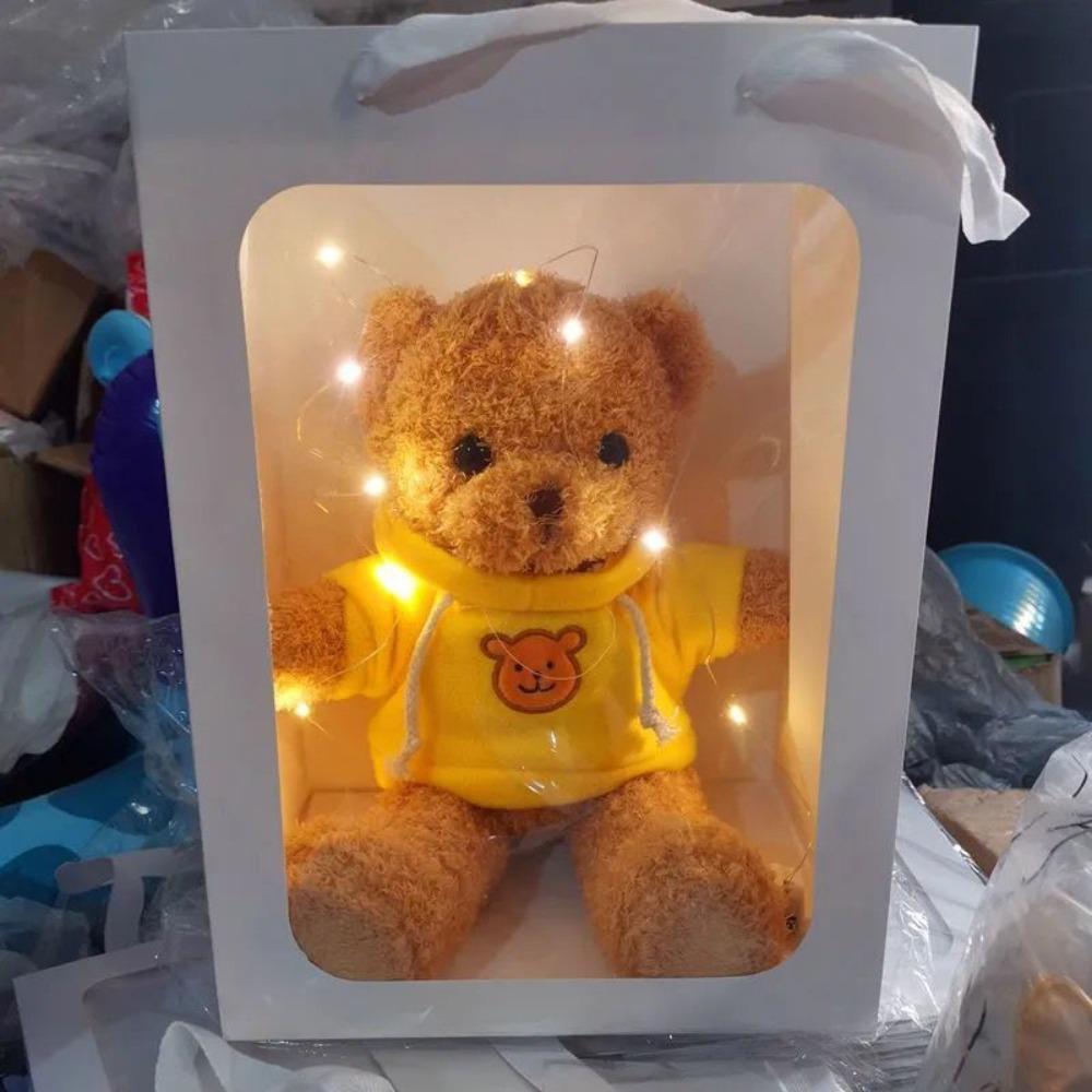 Gift Box Teddy Bear Doll Bear Plush Toy Children's Doll Birthday Company Event Gift Creative Gift Box