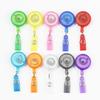 Belt Clip Retractable Badge Reel Key Ring Easy-to-pull Buckle Fashion ID Card Holder  Name Tag