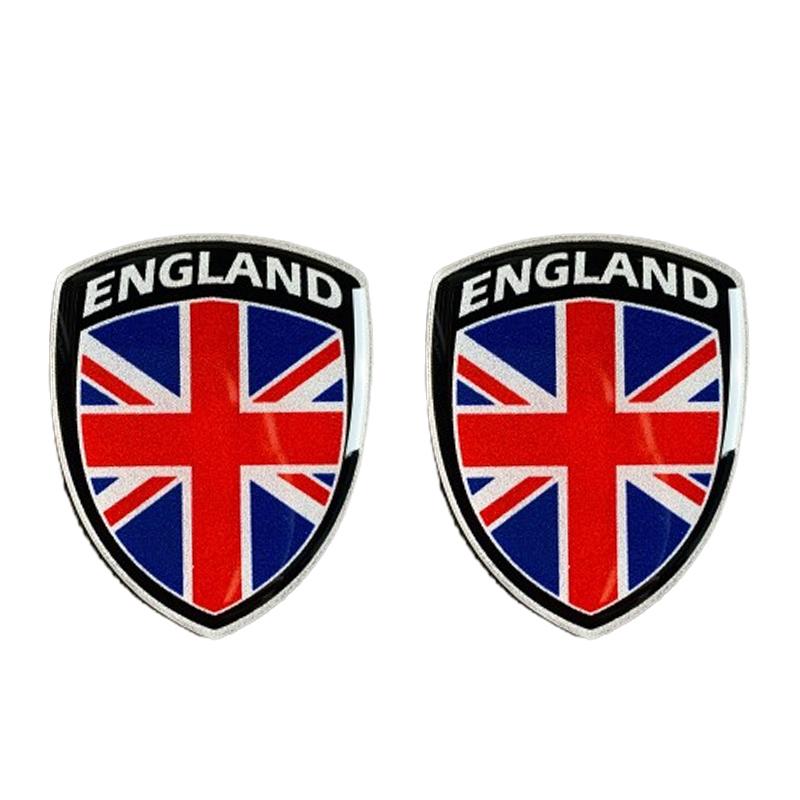 2pcs Britain England UK GB Stickers Decals Emblem Motorcycle National England UK GB Great Britain United Kingdom Union Flag