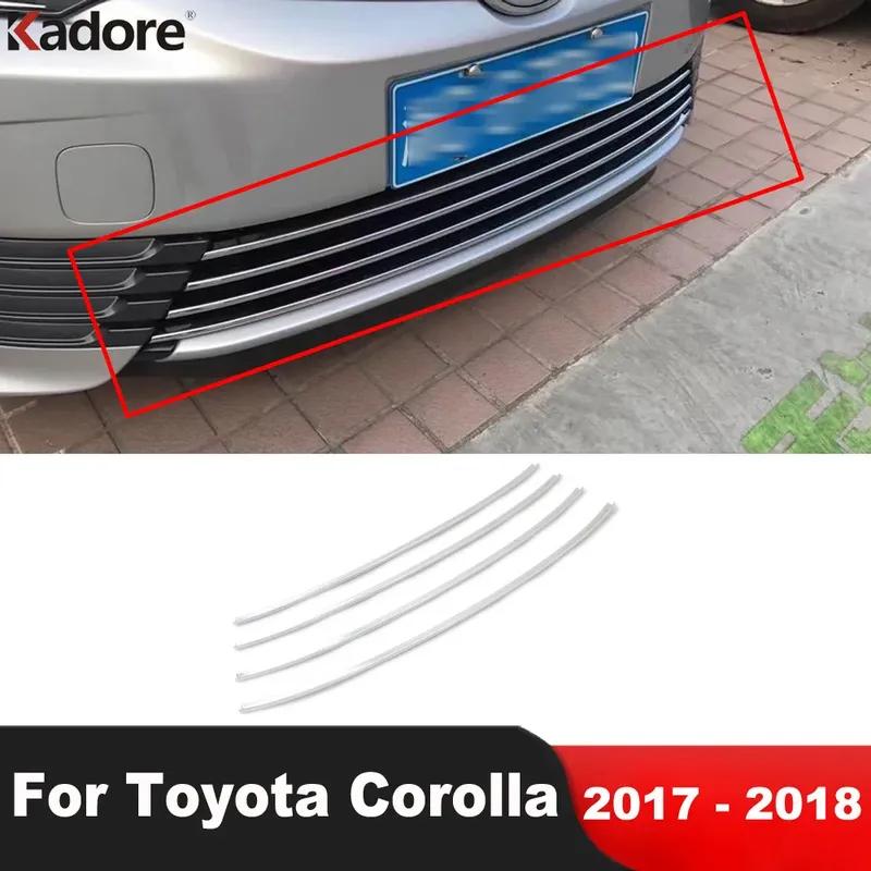 Накладка на переднюю решетку радиатора для Toyota Corolla 2017 2018 Facelift Хромированная накладка на нижнюю решетку радиатора Автомобильные аксессуары