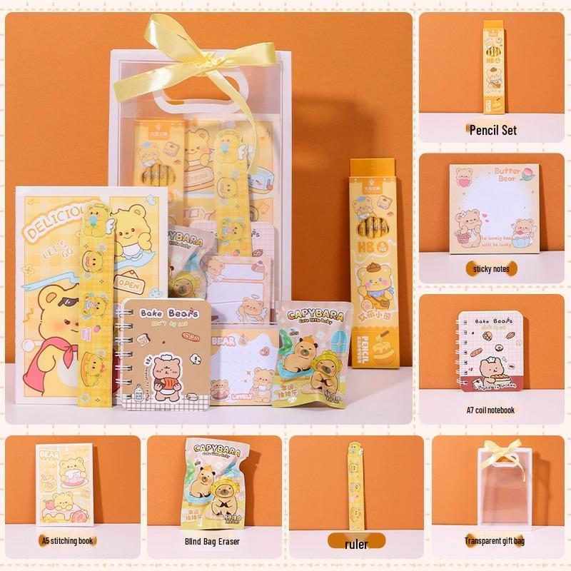 Papelaria Urso de Manteiga Presentes para Crianças: Lembrancinhas de Aniversário, Recompensas para Alunos e Presentes de Formatura