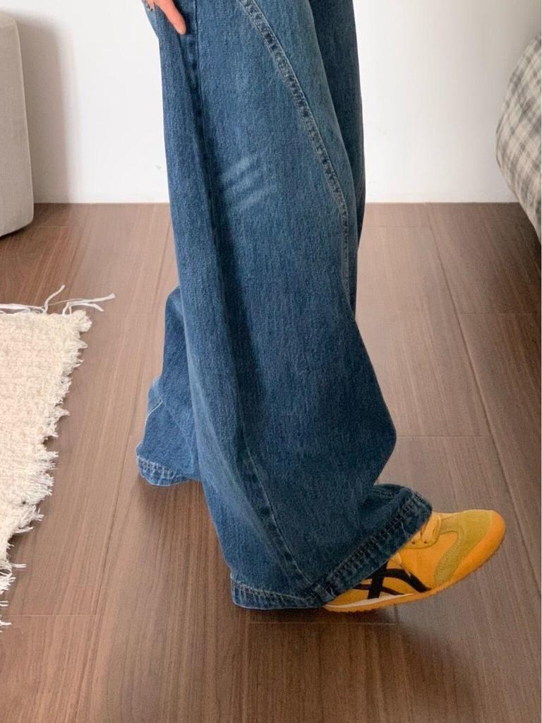 Women's Autumn Curved Blade Wide-Leg Jeans