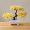 Tabletop Colored Faux Mini Pine Tree-Artificial Potted Plant for Home Office Store Display Plastic Low-Maintenance Indoor Decor