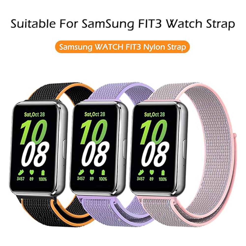 Nylon Band Compatible with Samsung Galaxy FIT3, Sport Fitness Straps for Samsung Galaxy FIT 3 for Women Men