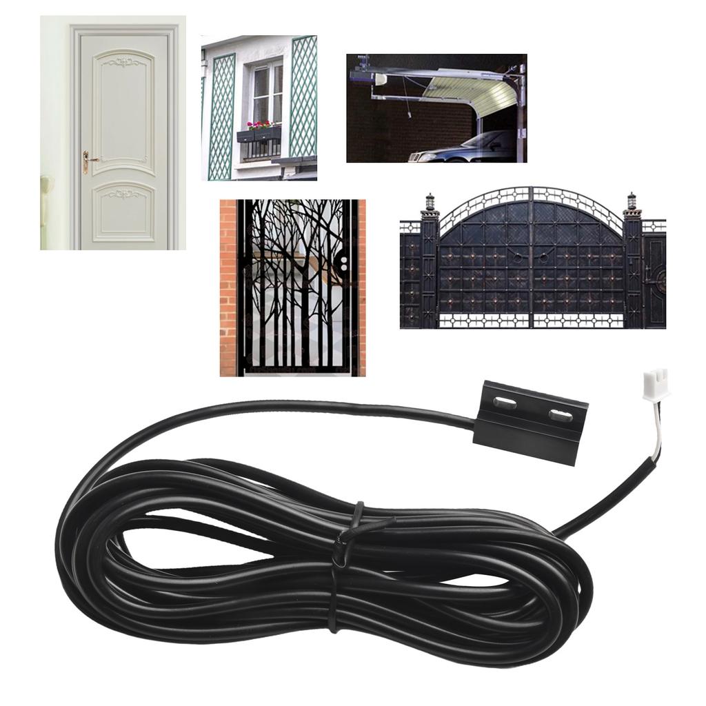 1 Stück 5m Kabelgebundener Türsensor Magnetschalter Wasserdicht für Öffnungsmelder Eisentor Ersatzzubehör Elektrische Geräte